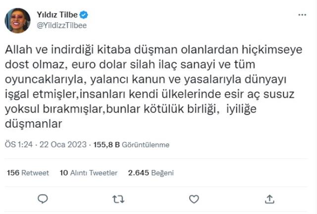 Yıldız Tilbe, Kur'an yakma provokasyonuna kayıtsız kalmadı: Bunlar kötülük birliği