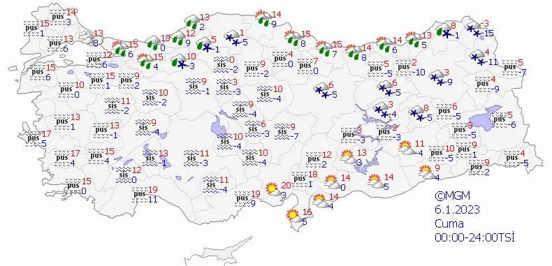 Meteoroloji'den uyarı: Hem sis hem yağmur hem de kar var