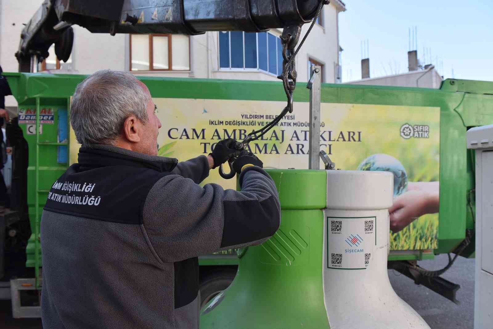 Yıldırım’da 4 bin 350 ton atık cam toplandı