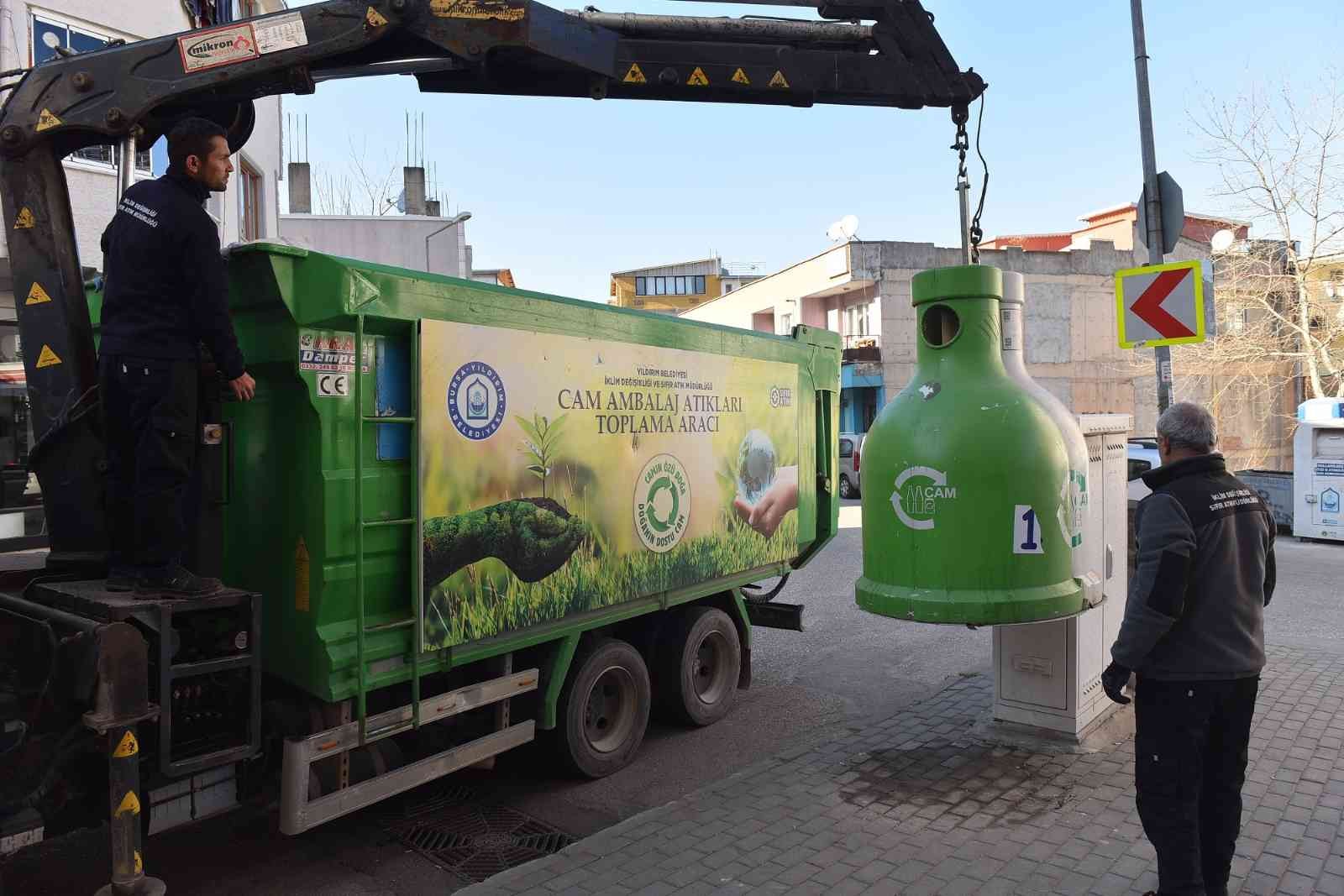 Yıldırım’da 4 bin 350 ton atık cam toplandı