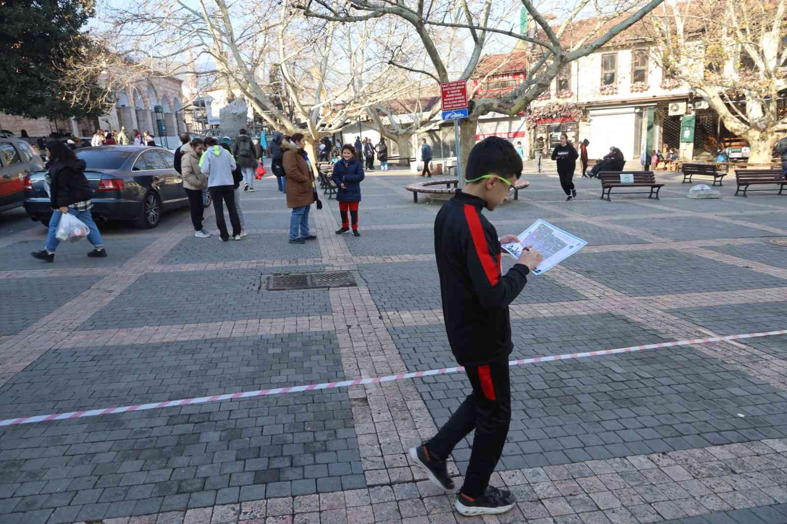 Tarihi çarşıda oryantiring heyecanı