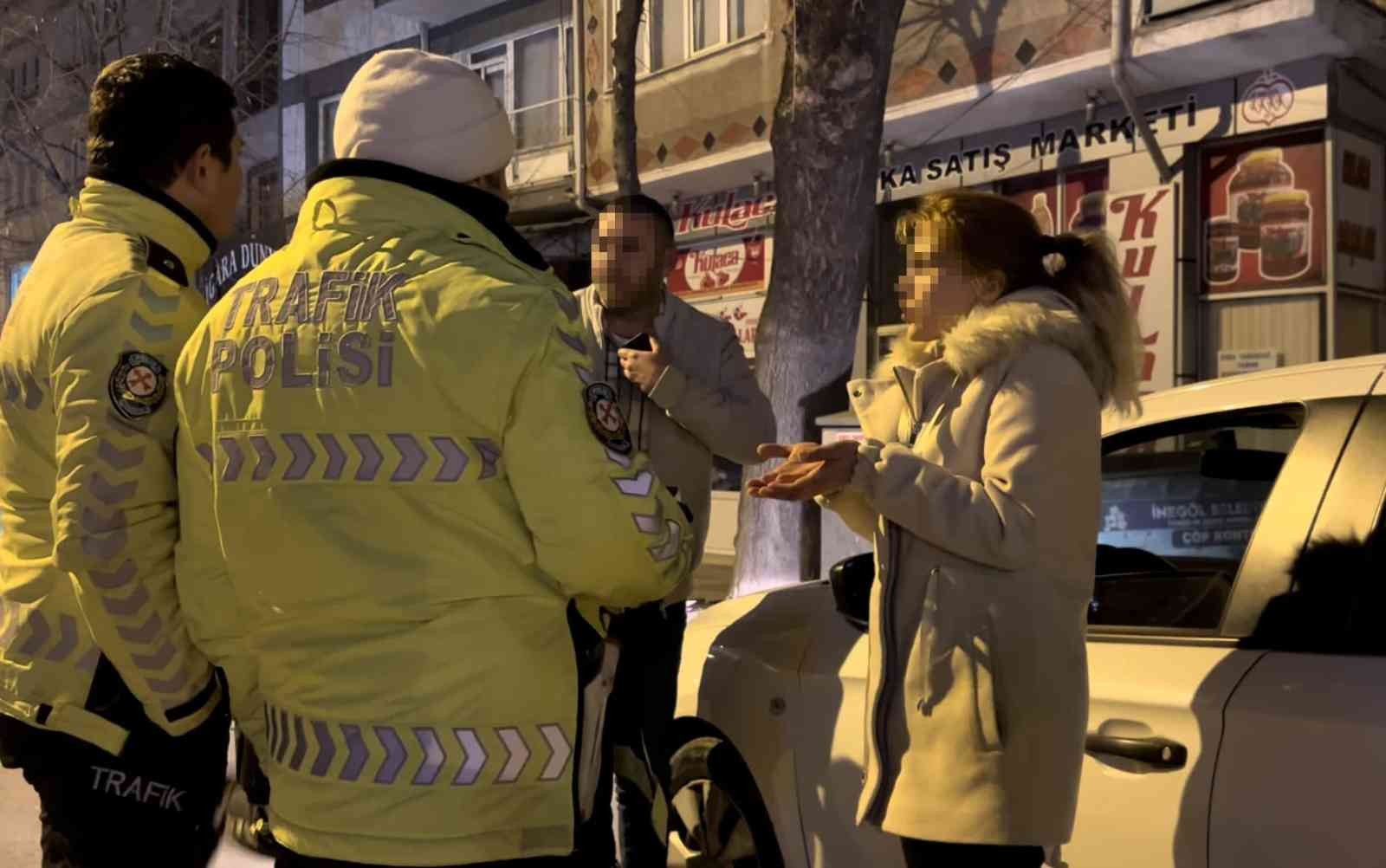 Bursa’da alkol testini reddeden sürücü polise zor anlar yaşattı