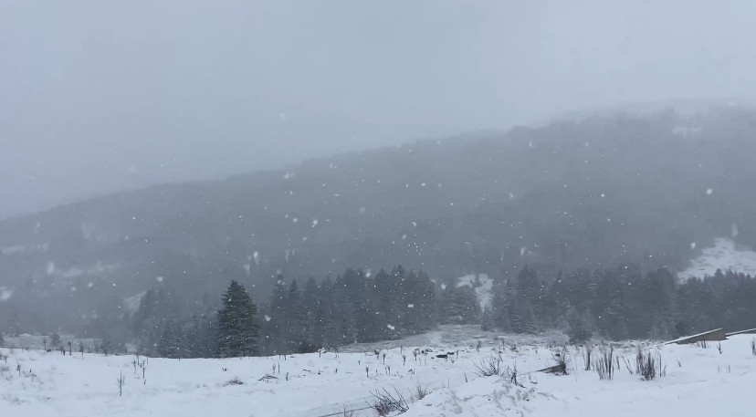 Uludağ’da kar yağışı başladı