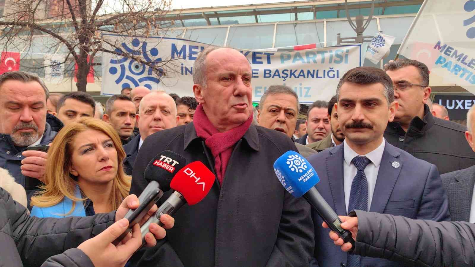 Muharrem İnce’den 6’lı masaya eleştiri: ’’Sekretarya bir Cumhurbaşkanı istiyorlar’’