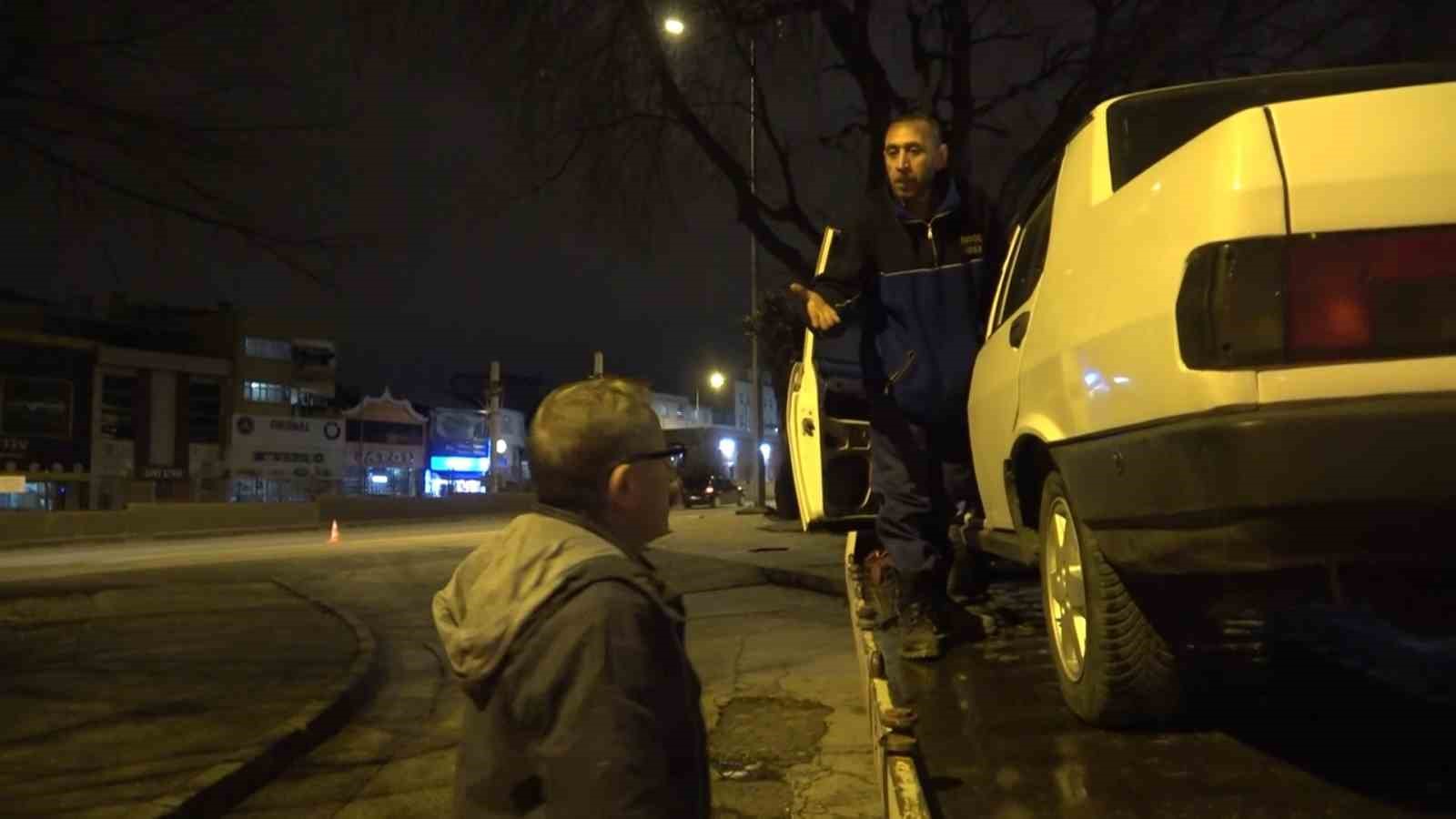 (Özel) Polisi görünce kazayı göze alıp böyle kaçtı...