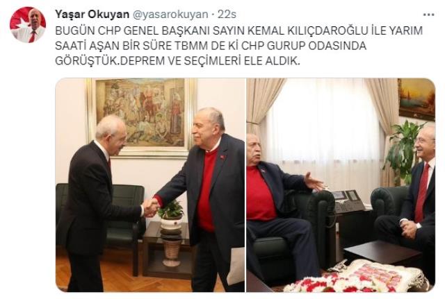 Kılıçdaroğlu ile görüşmesi İYİ Parti'nin tepkisini çekmişti! CHP, Yaşar Okuyan'ın parti ile ilişiğini kesti