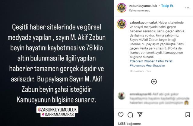 Enkazda bulunan bir çanta dolusu altın kemerin sahibi olduğu öne sürülen aile, iddiaları yalanladı