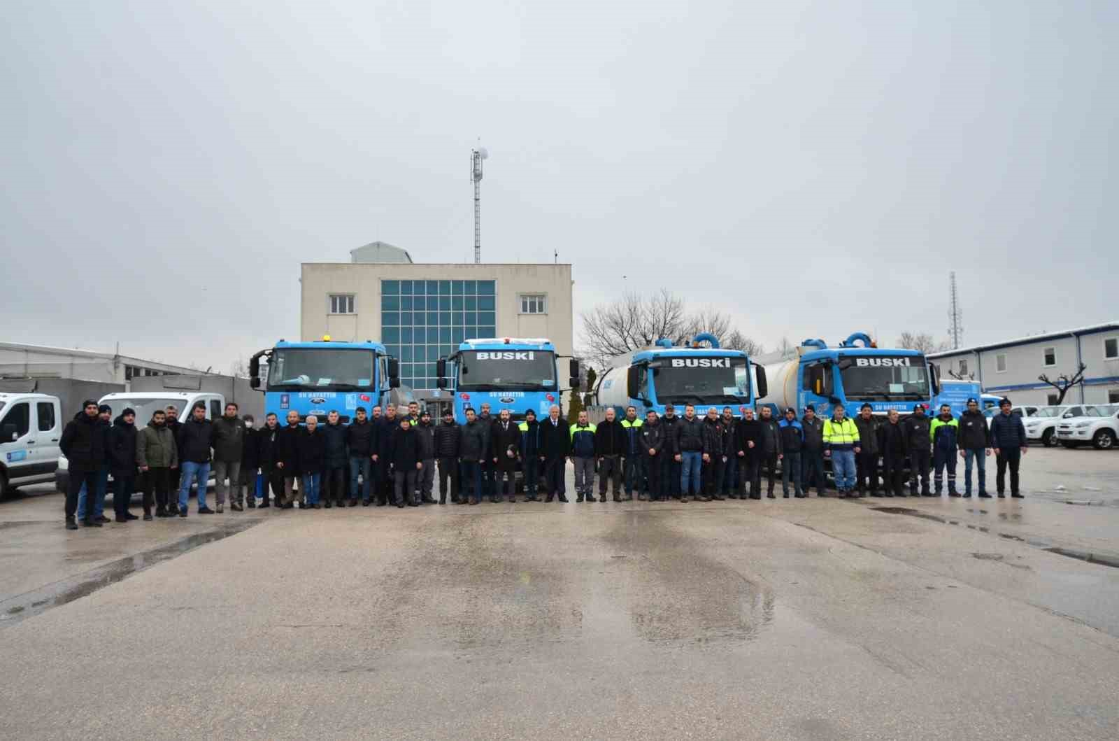 Afet bölgesinde altyapıya BUSKİ müdahalesi