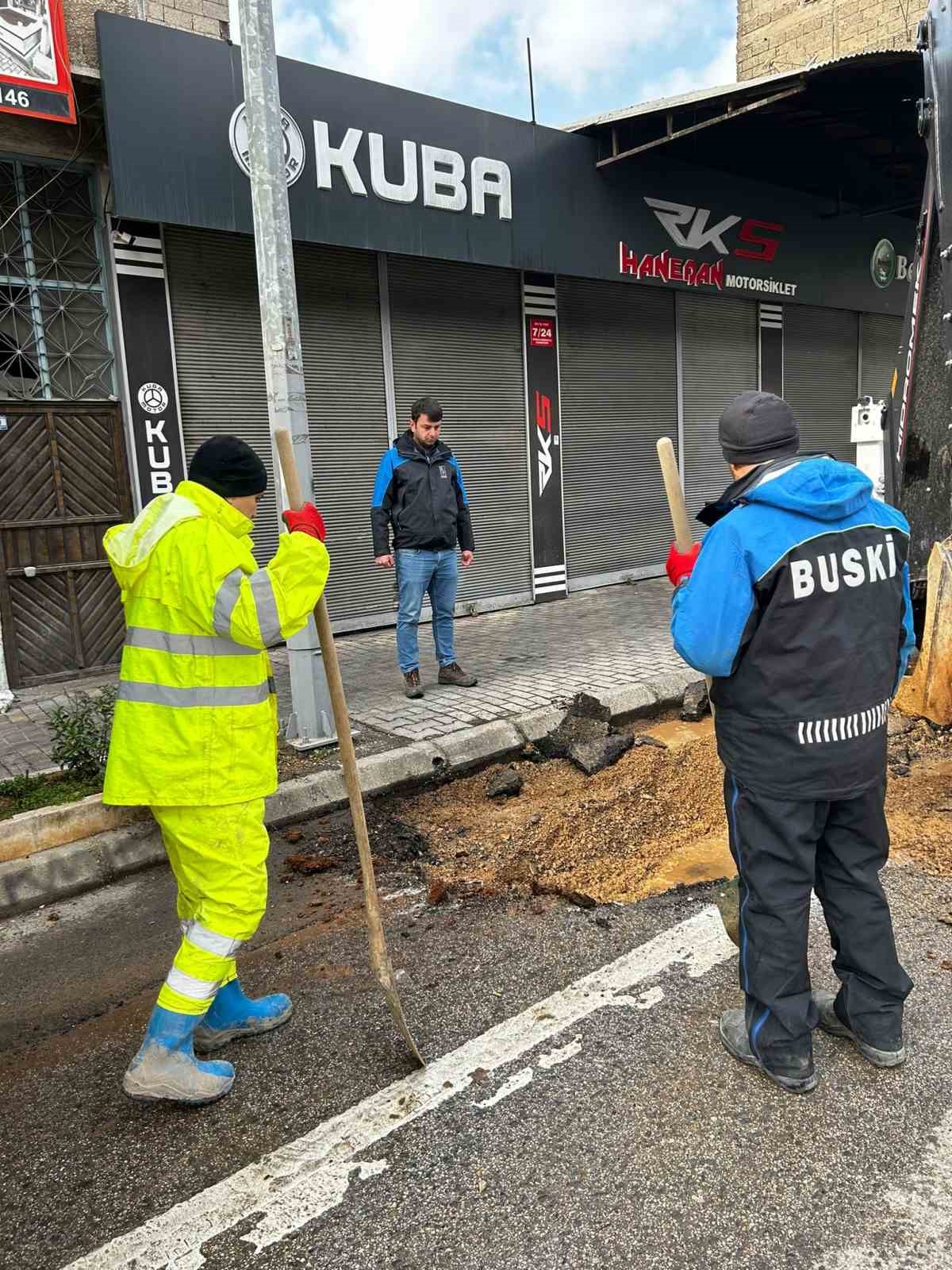 Afet bölgesinde altyapıya BUSKİ müdahalesi