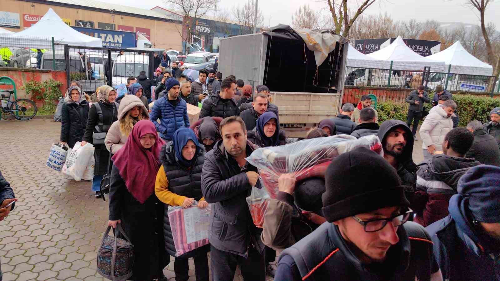 Bursa’da yardım seferberliği