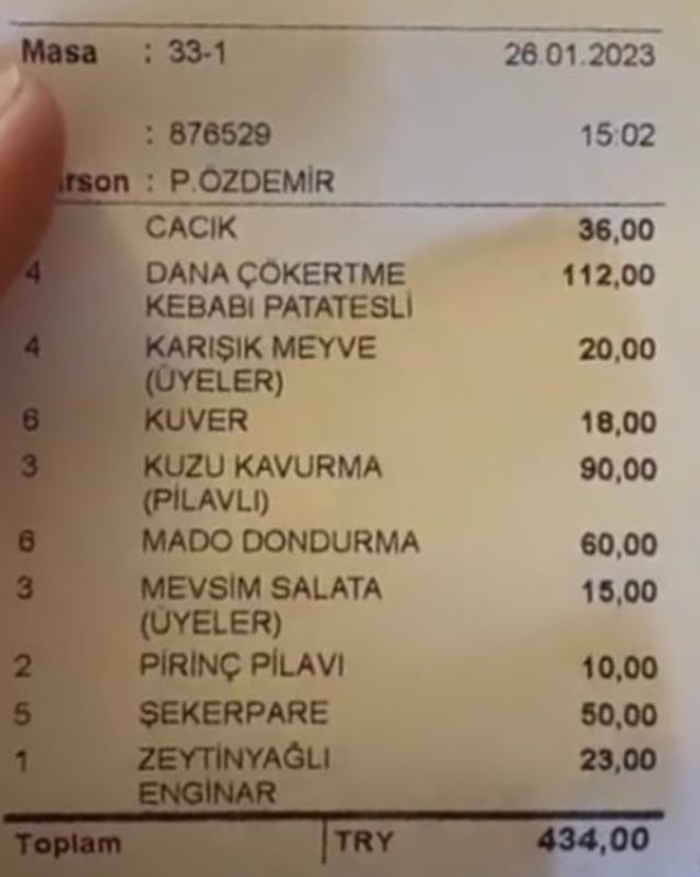 Meclis lokantasından gelen son adisyon tartışma yarattı: Ben de 5 liraya içi boş poğaça yiyorum