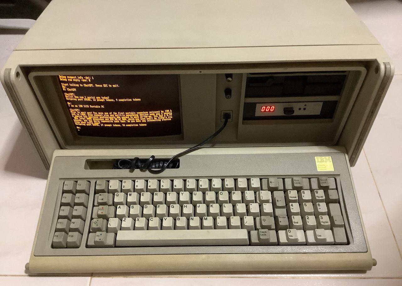 1984 model IBM bilgisayarda ChatGPT'yi kurdular! İşte sonuç...