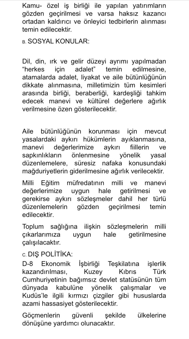 AK Parti ve Yeniden Refah Partisi'nin ittifak protokolü ortaya çıktı! 6284 kanunu şartında yumuşatmaya gidildi