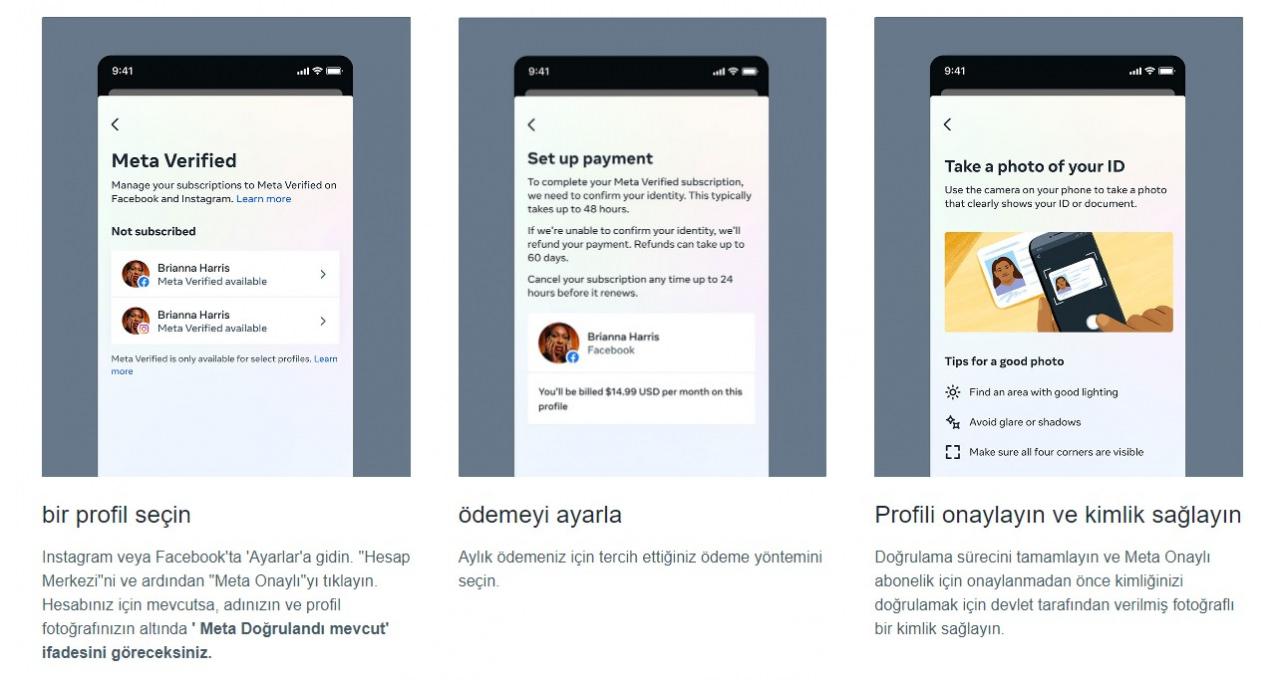 Meta, Facebook ve Instagram için ücretli mavi tik aboneliğini başlatıyor!