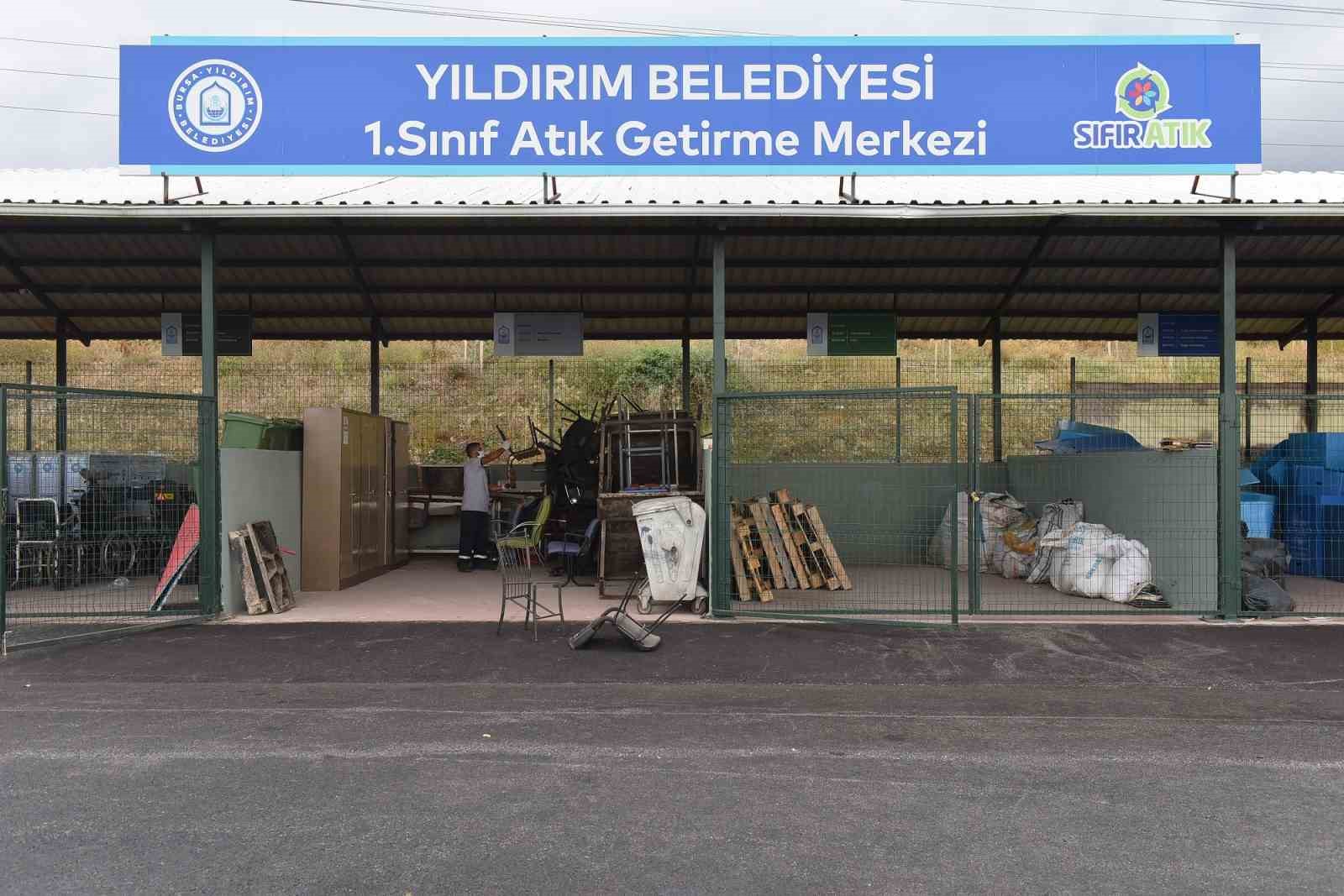 Yıldırım’da 100 bin kilo atık dönüşüme kazandırıldı