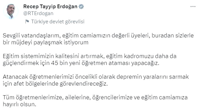 Son Dakika: 45 bin öğretmen ataması için ön başvuru ve atama tarihleri belli oldu