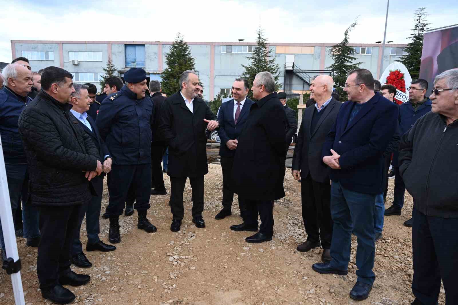 Bursa’da organize sanayi bölgesine yapılacak jandarma ve itfaiye binalarının temeli atıldı