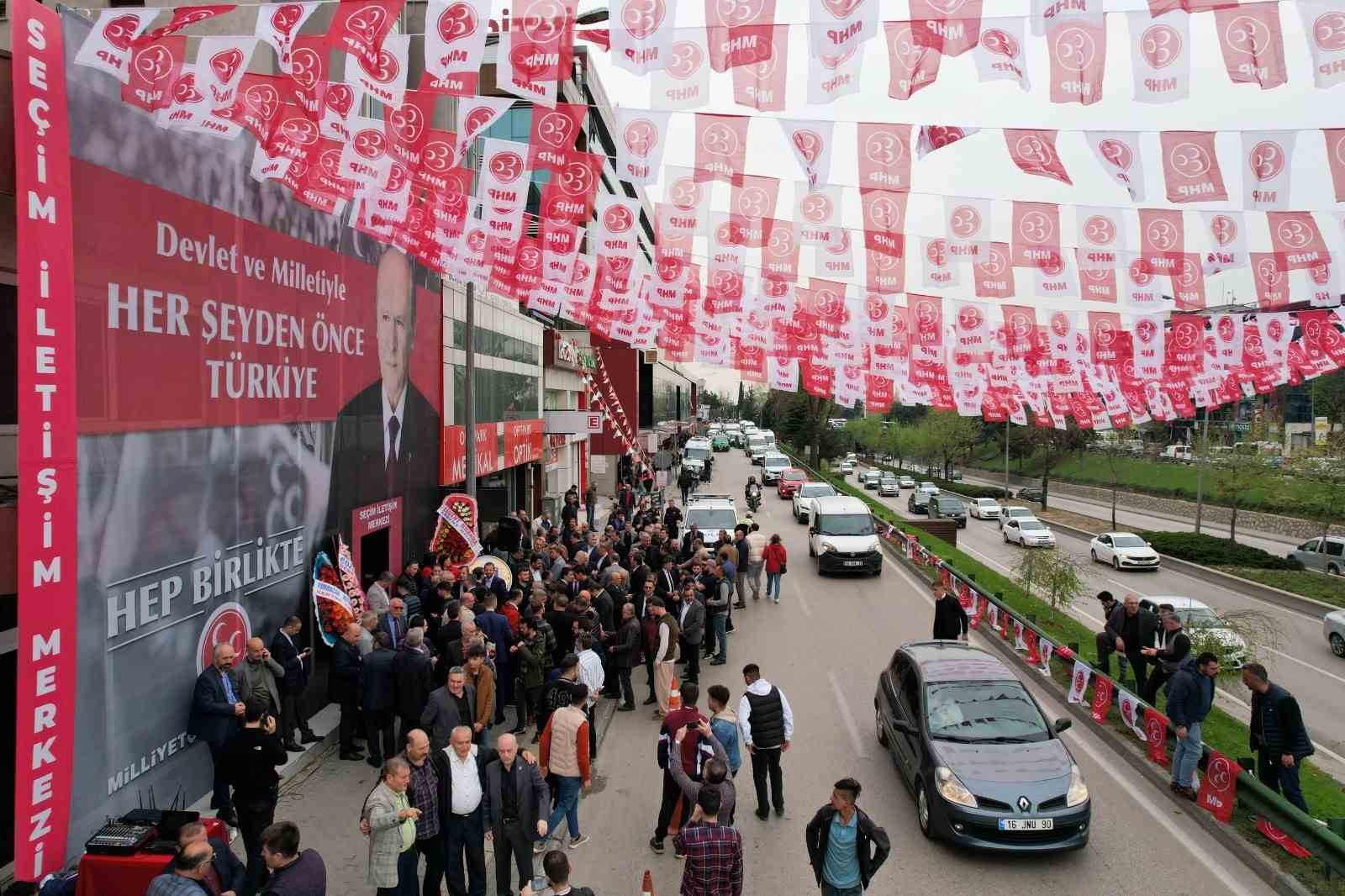 MHP Bursa Seçim İletişim Merkezi açıldı