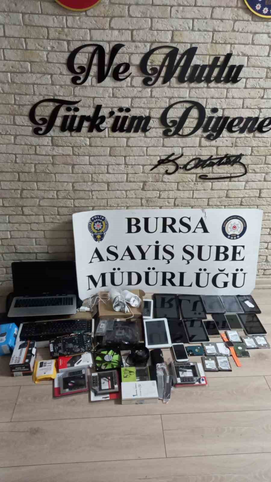 Bursa’da hırsızlık çetesinin sonu cezaevi oldu