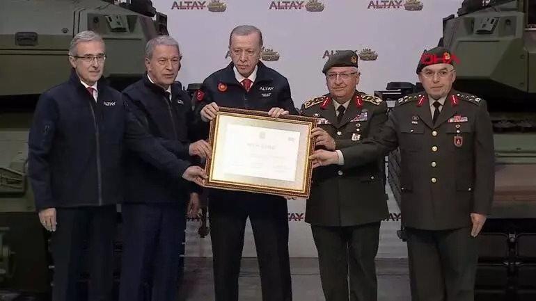 Yeni Altay Tankı test için TSK'ya teslim edildi. Erdoğan: 3. nesilden öte bir hâle geldi