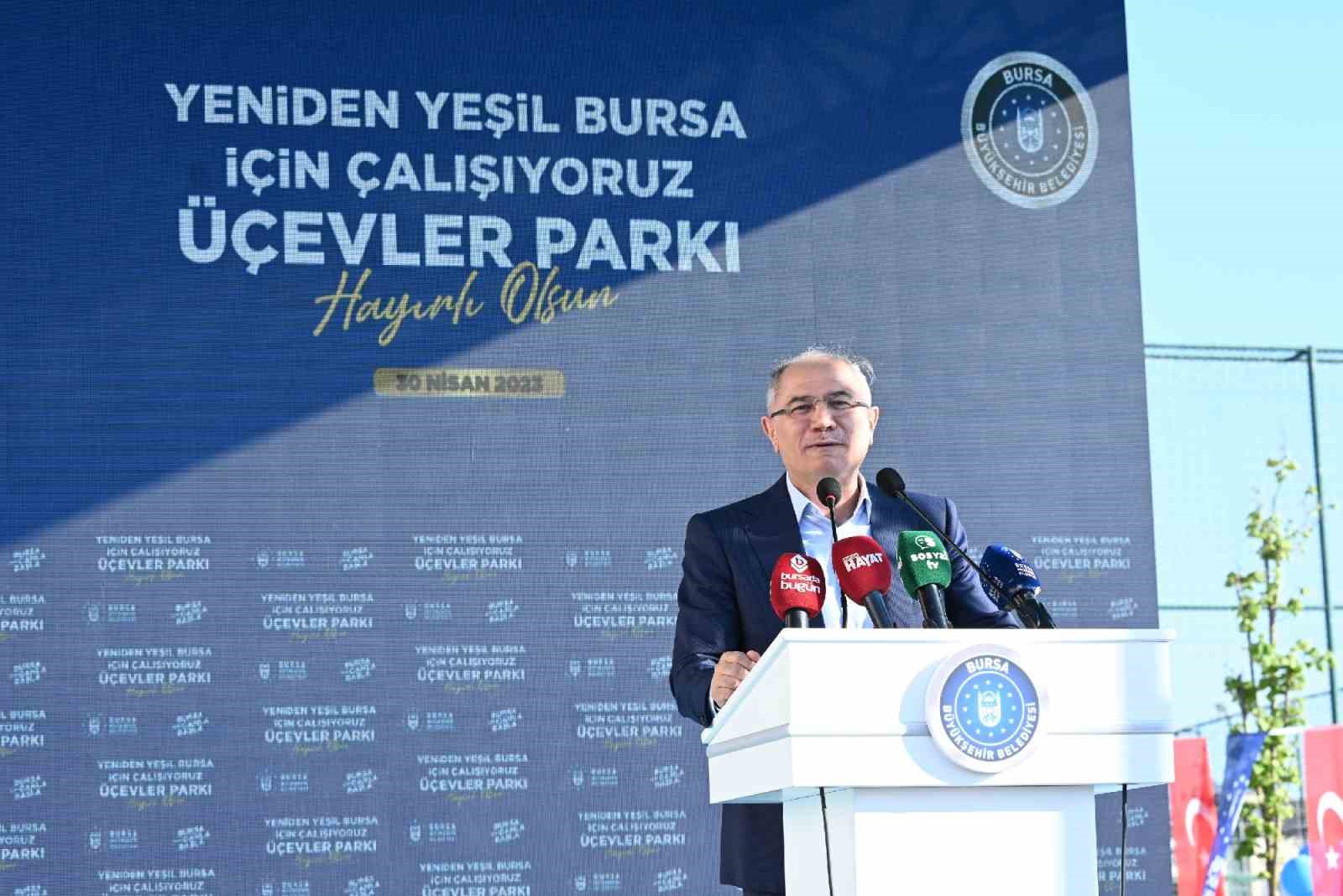 Bursa yeşile bezeniyor