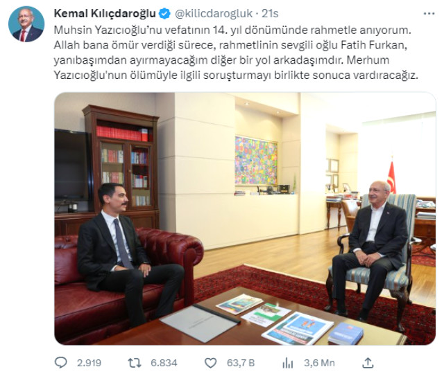 Muhsin Yazıcıoğlu'nun oğlu Furkan Yazıcıoğlu, CHP'dan aday olacağı iddialarını yalanladı