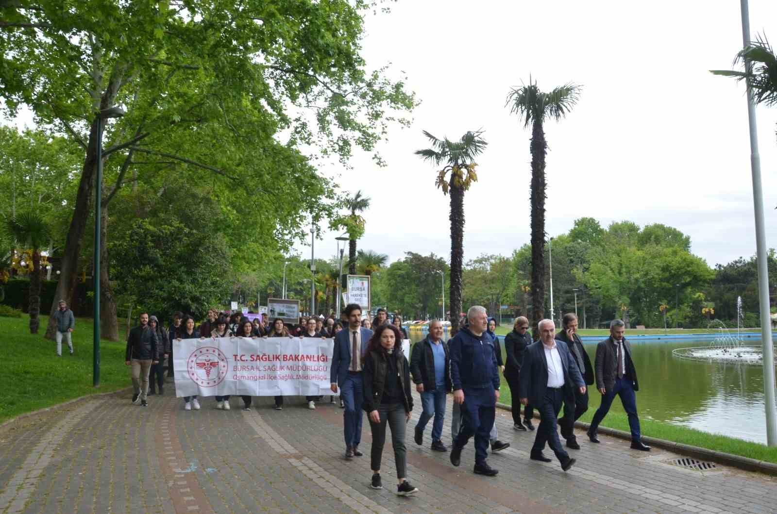 Bursa İl Sağlık Müdürlüğü’nden yürüyüş etkinliği