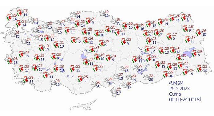 Meteoroloji saat verdi! Kuvvetli sağanak yağış kapıda