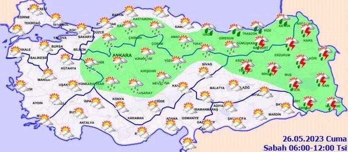 Meteoroloji saat verdi! Kuvvetli sağanak yağış kapıda