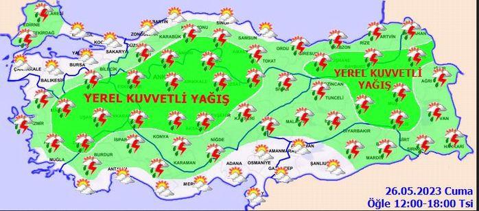 Meteoroloji saat verdi! Kuvvetli sağanak yağış kapıda