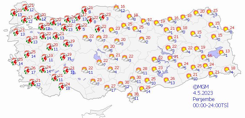 Meteoroloji'den 22 ile sarı kodlu uyarı: Sıcaklık düşüyor<a class=