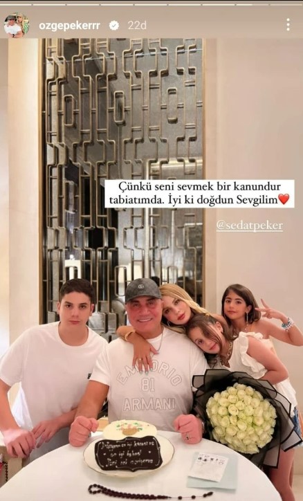 Karısı paylaştı! Sedat Peker'den aylar sonra ilk fotoğraf