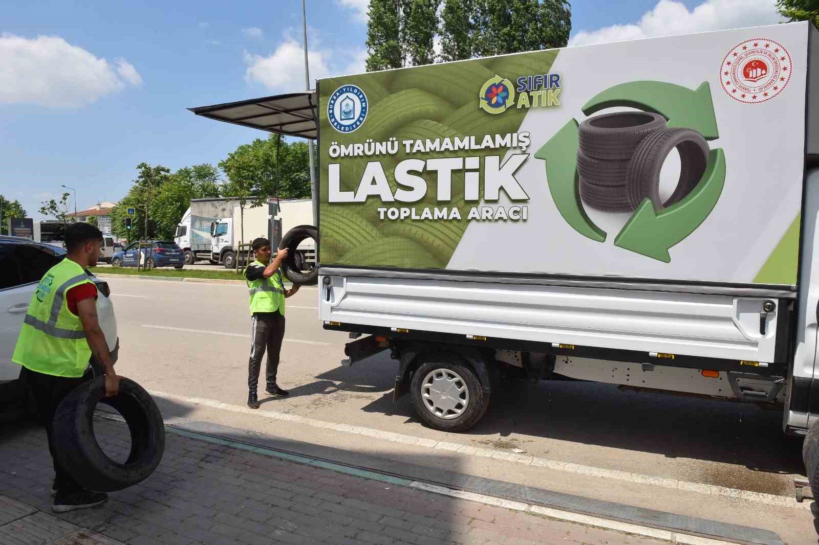 Ömrünü tamamlamış lastikler, ekonomiye kazandırılıyor