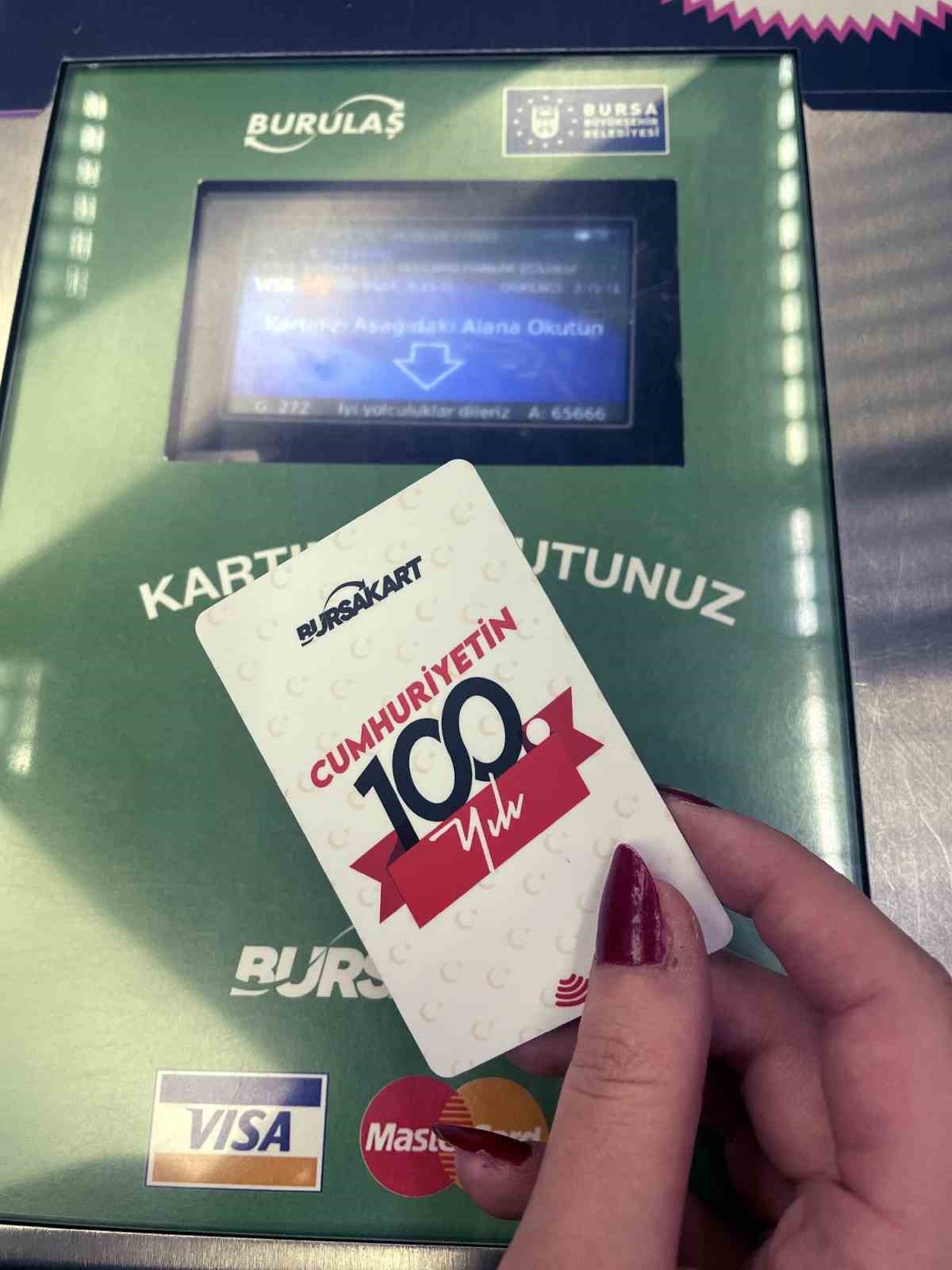 Bu ulaşım kartları 100. yıla özel