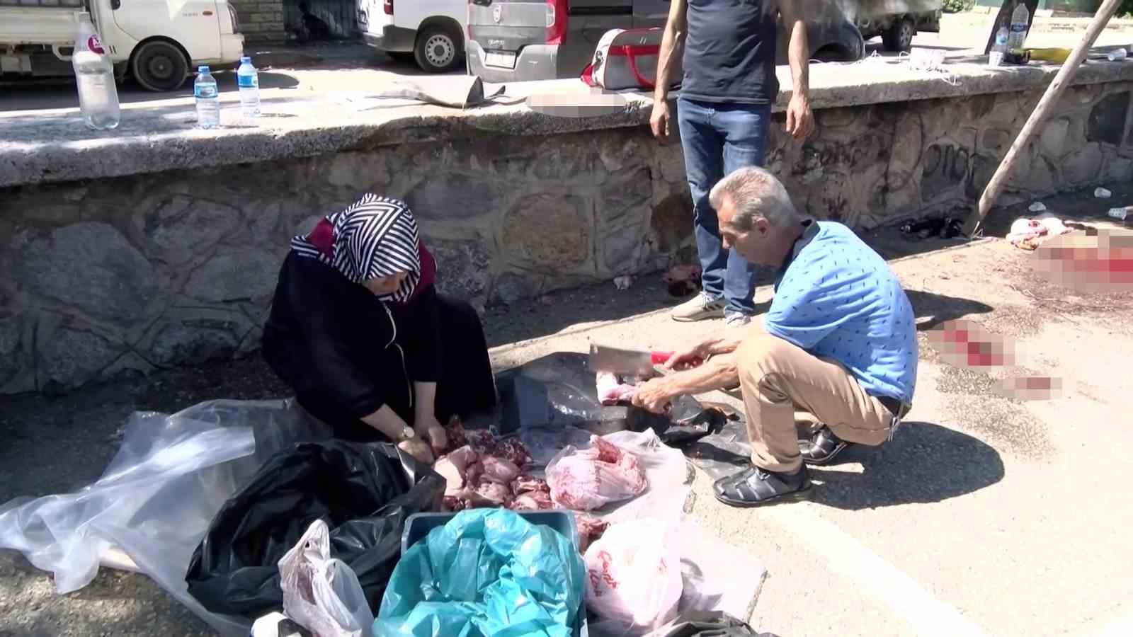 Acemi kasaplar acile akın etti, kadınlar eşlerine taş çıkardı