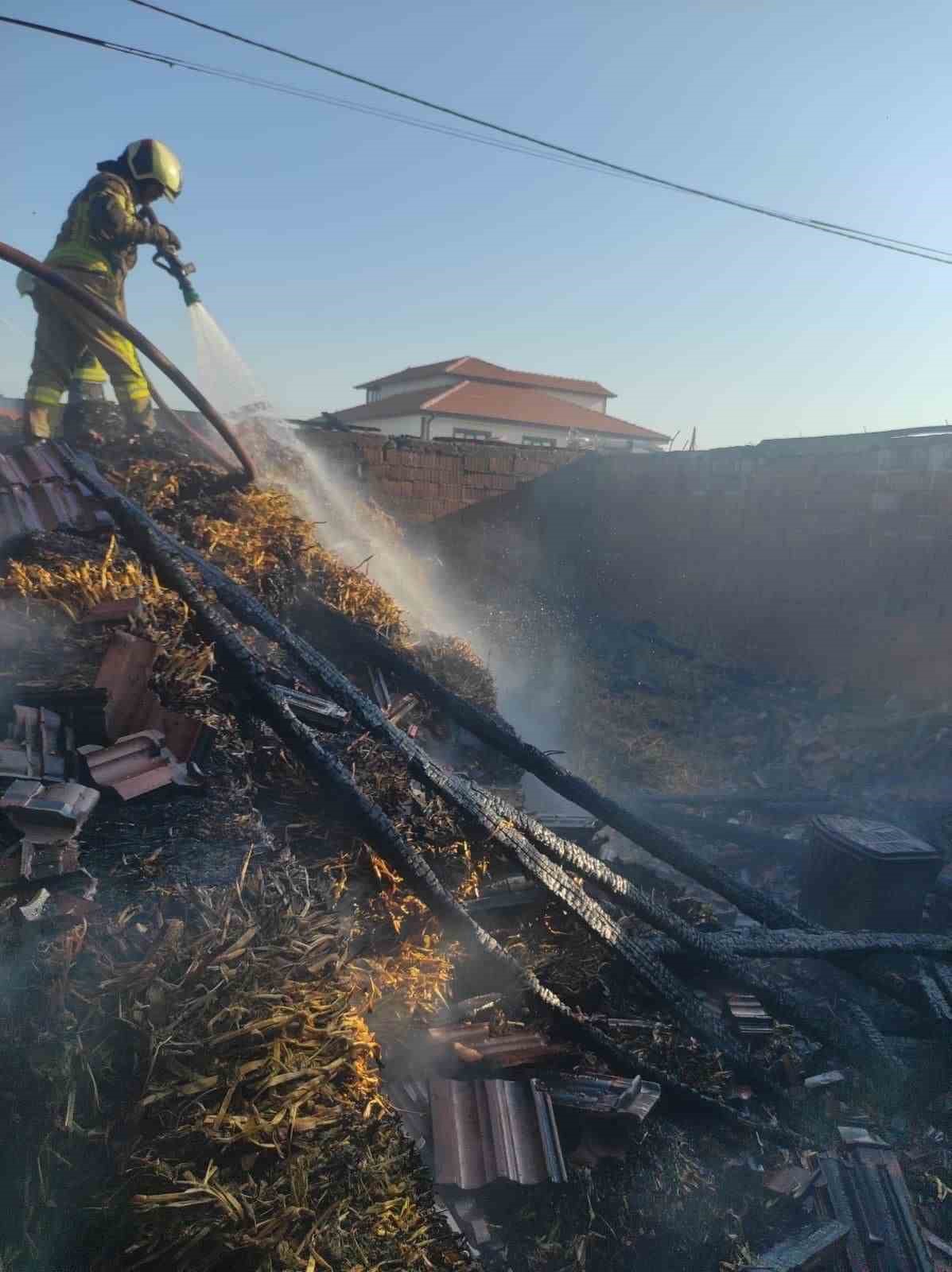 Bursa’da çiftlikte korkutan yangın