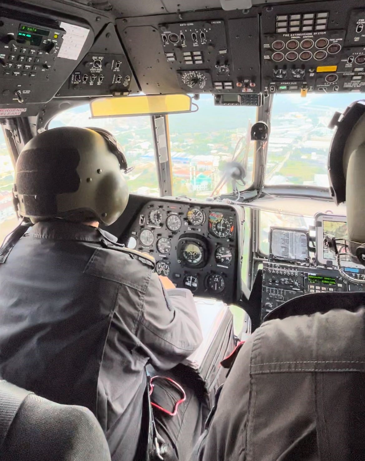 Bayram arifesinde helikopterli denetimle vatandaşların güvenliği sağlanıyor