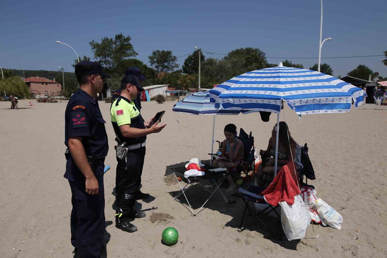 Jandarma ekiplerinden sahillerdeki işgallere karşı denetim