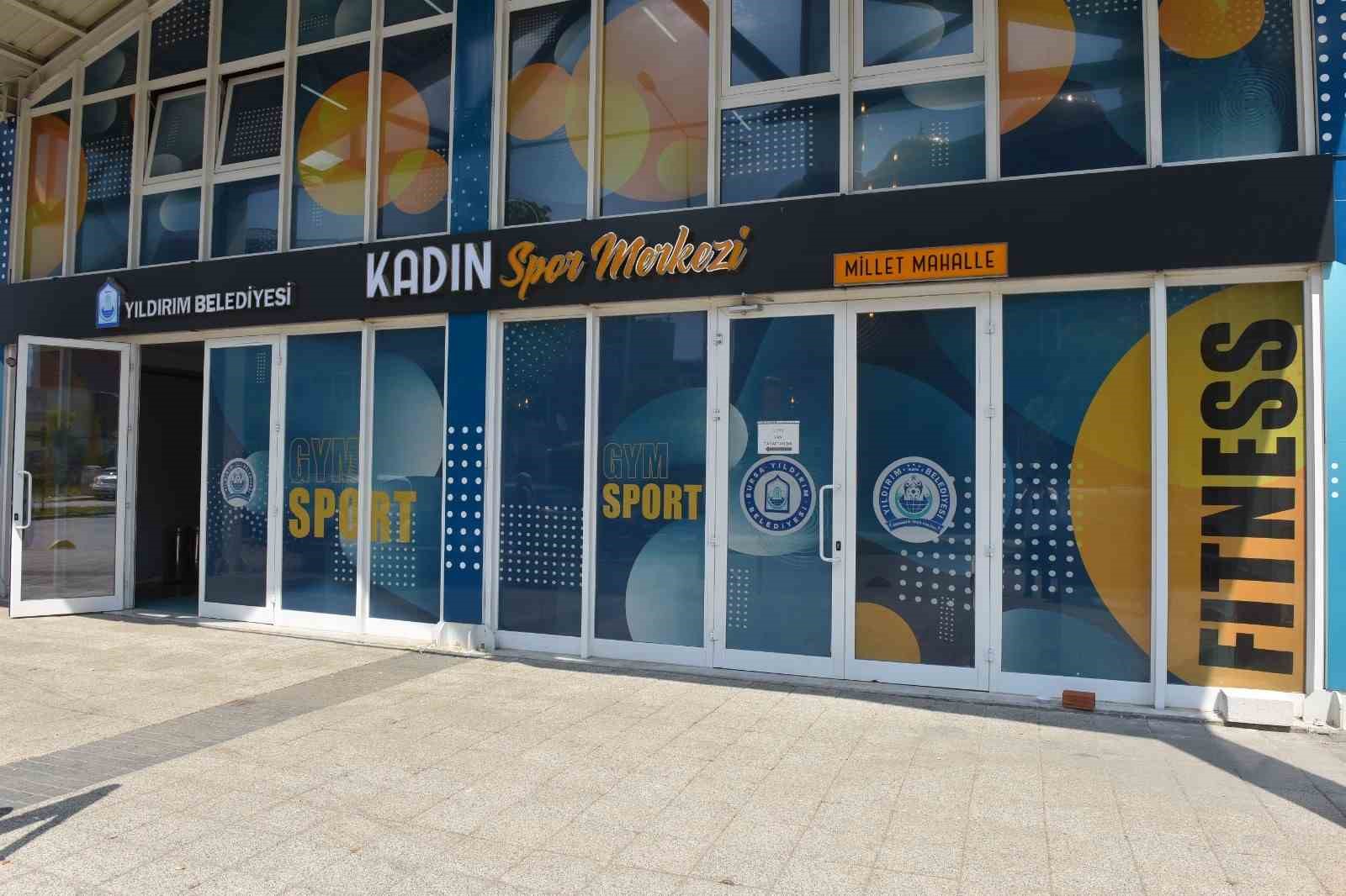 Yıldırım kadın spor merkezlerine yoğun ilgi