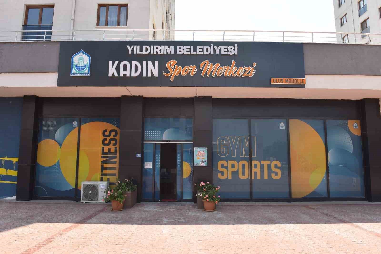 Yıldırım kadın spor merkezlerine yoğun ilgi