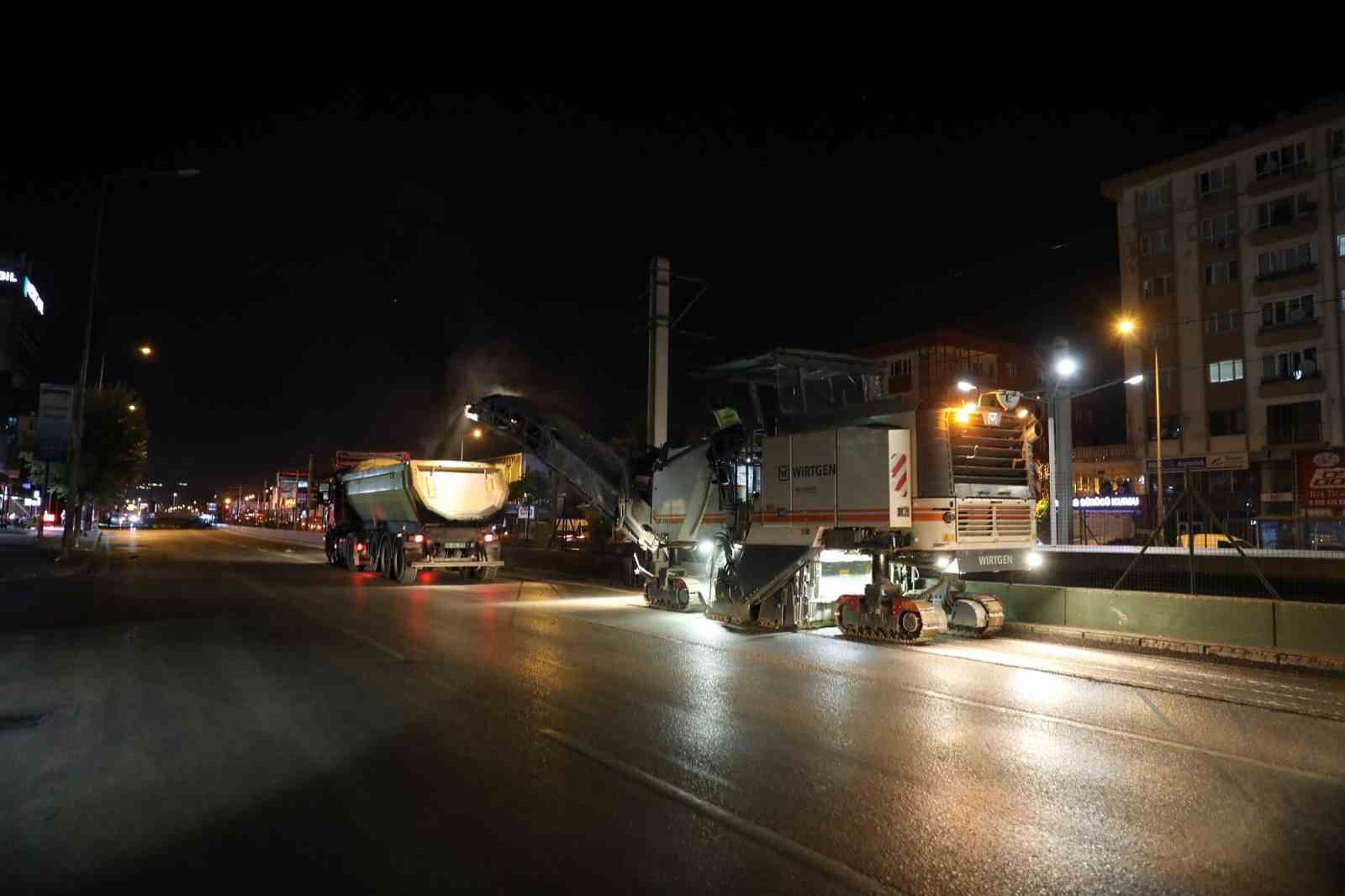 Ankara yolunda gece mesaisi