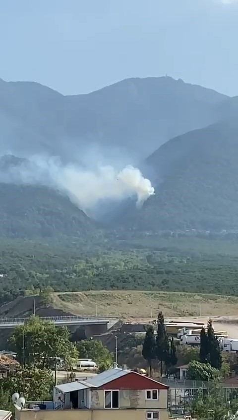 Uludağ’ın eteklerinde orman yangını