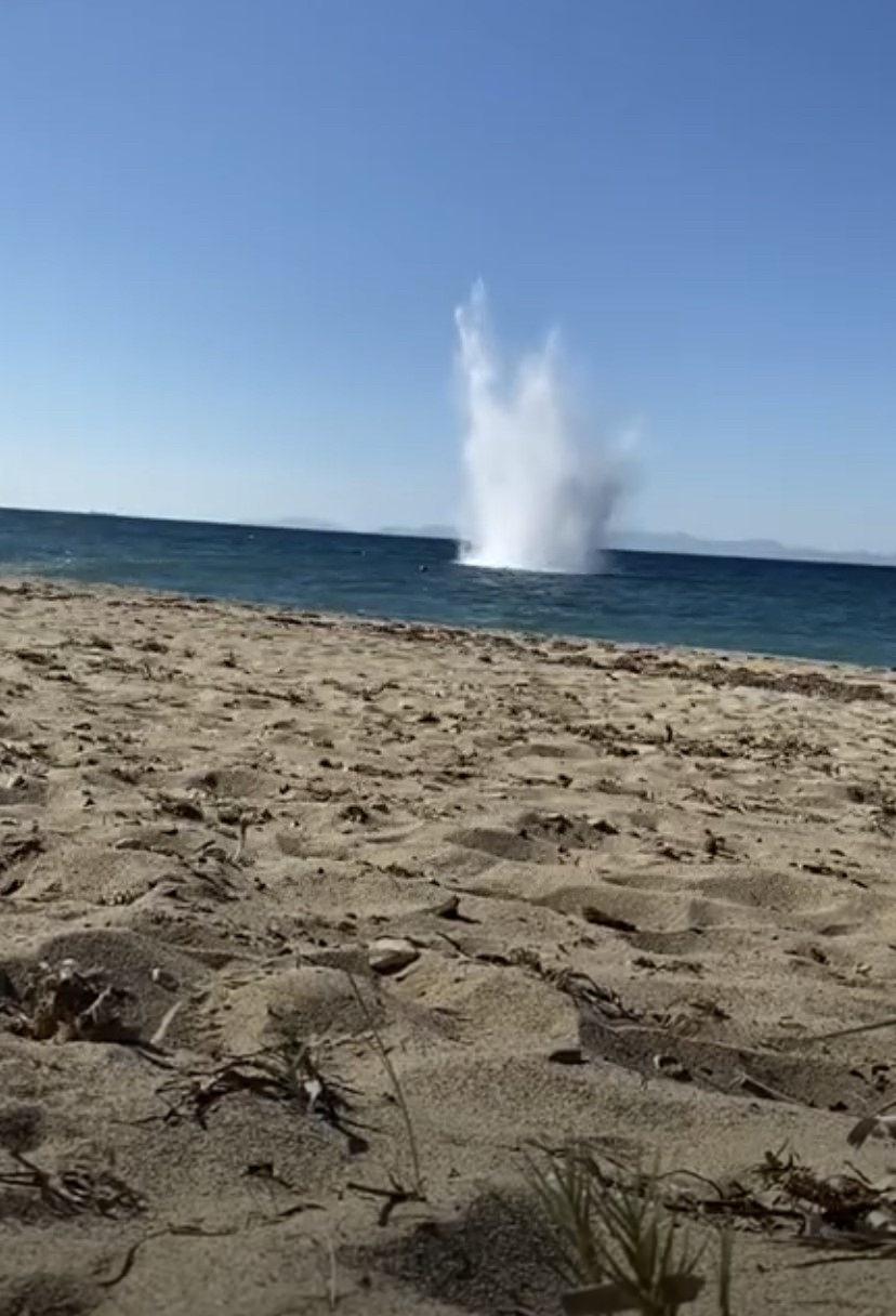 Çanakkale'de 2. Dünya Savaşı'ndan kalma patlamamış mayın imha edildi