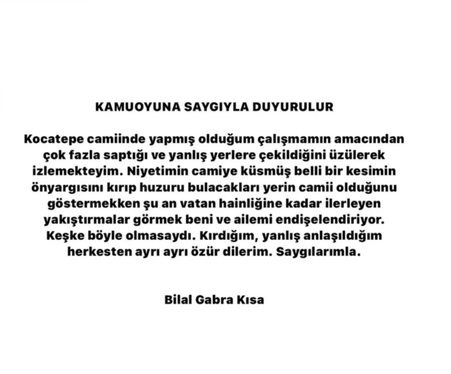 Kocatepe Camisi'ndeki skandal fotoğrafları çeken yönetmenden açıklama geldi: Keşke böyle olmasaydı, özür dilerim