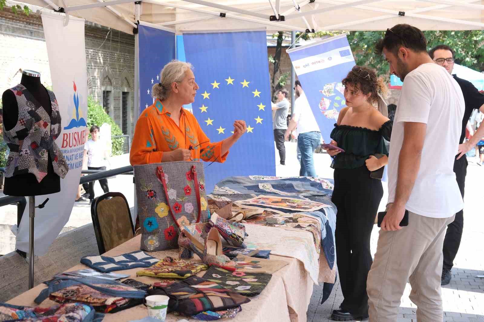 Bursa AB Bilgi Merkezi, kırkyama ile ’Sıfır Atığa’ dikkati çekti