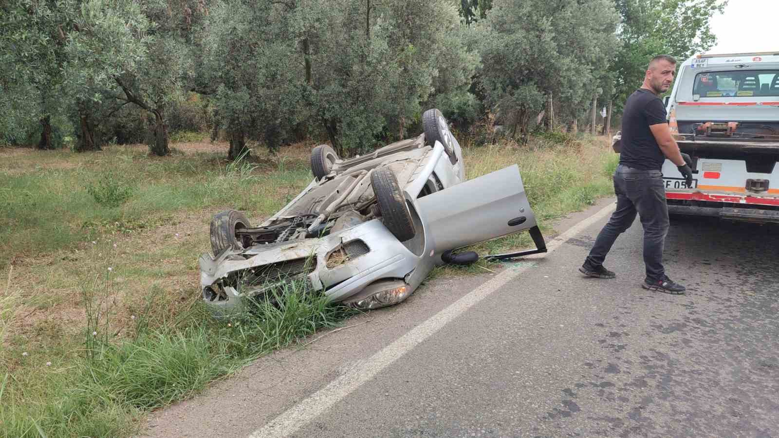 Bursa’da otomobil takla attı: 1 ölü, 2 yaralı