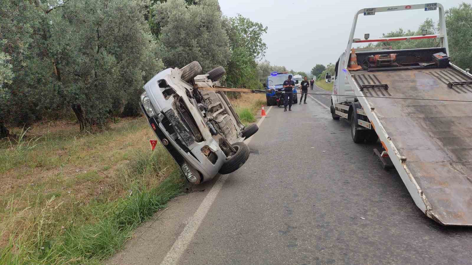 Bursa’da otomobil takla attı: 1 ölü, 2 yaralı