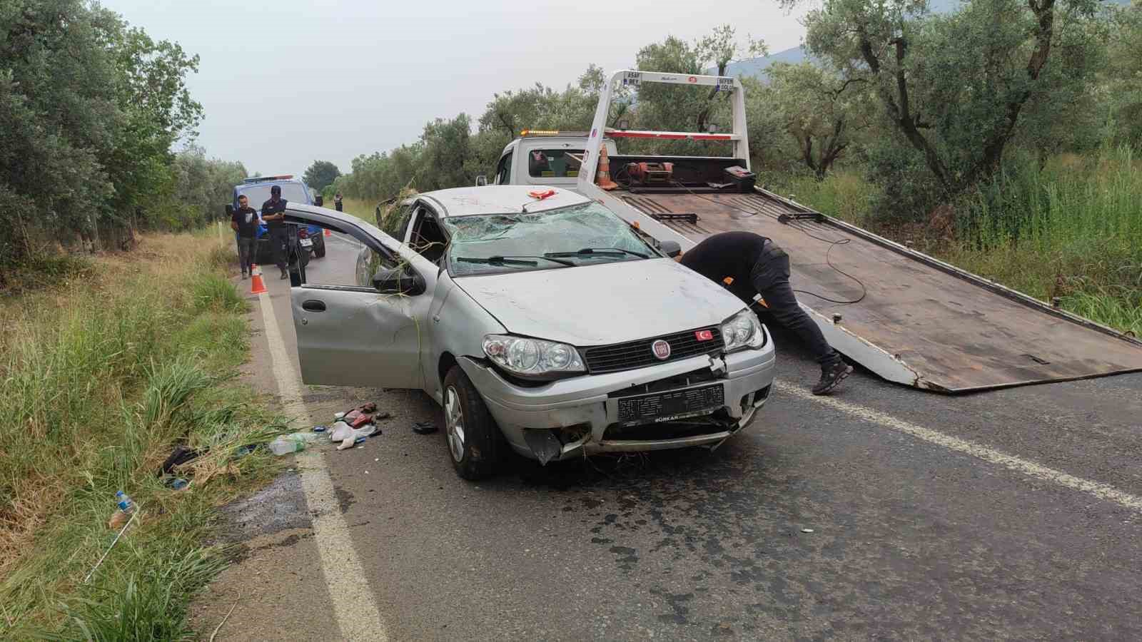 Bursa’da otomobil takla attı: 1 ölü, 2 yaralı