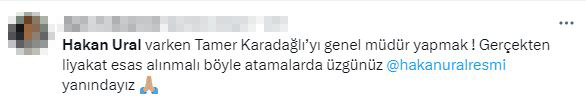 Tamer Karadağlı'nın Devlet Tiyatroları Genel Müdürü olması Hakan Ural hayranlarını kızdırdı