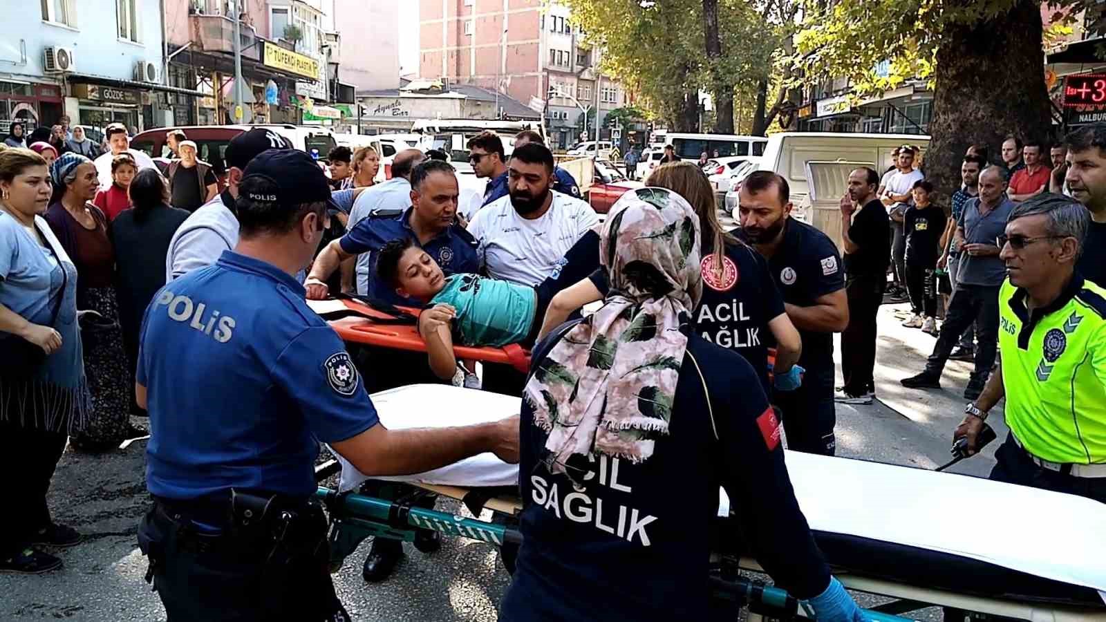 İnegöl’de trafik kazası: 1 çocuk yaralandı